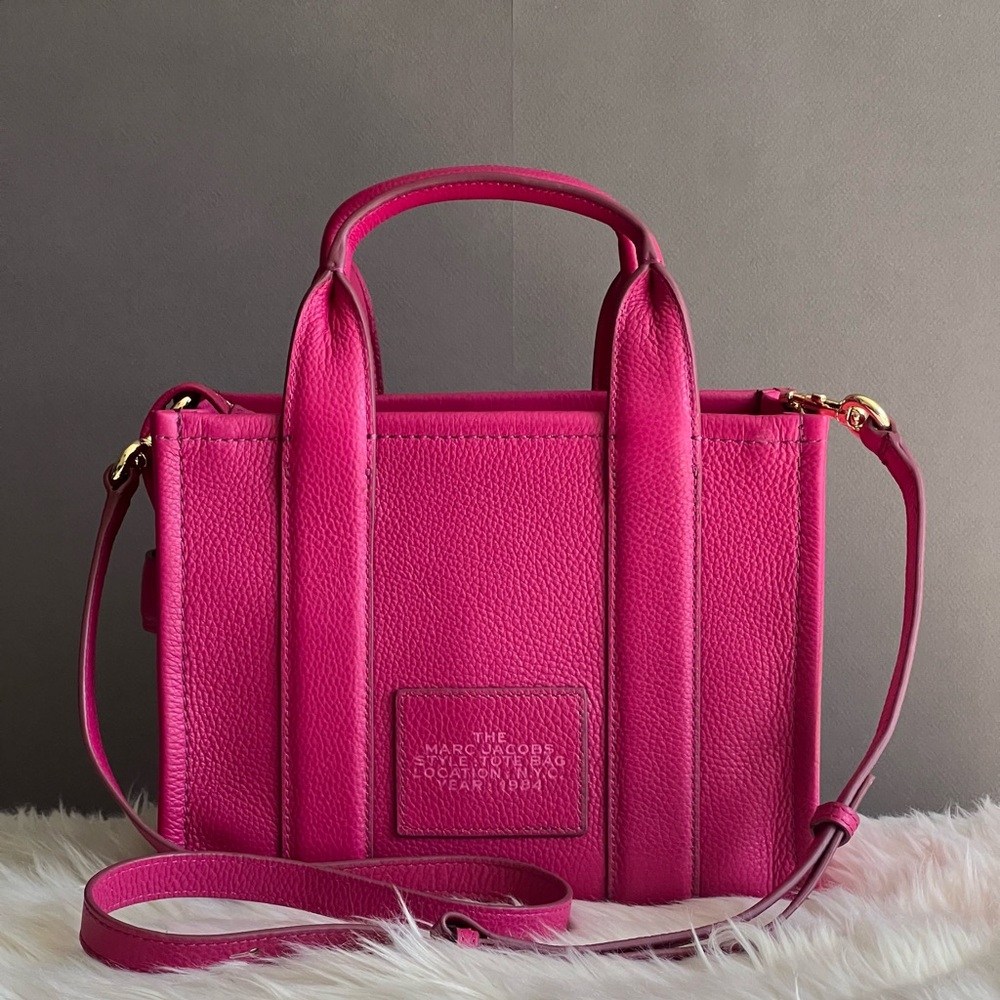 💰SOLD - H009L01SP21 - Marc Jacobs The Leather Small Tote Bag - Picture 5 of 15